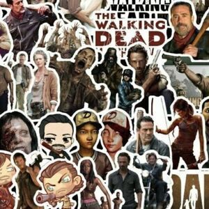 50 The Walking Dead Stickers - Vinyl Decals Horror Characters TV Show Game